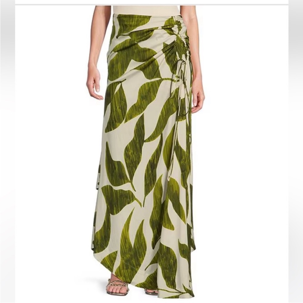 NWT Antonio Melani x M.G. Style Lyons Printed Faux Wrap Asymmetric Skirt - Picture 9 of 12